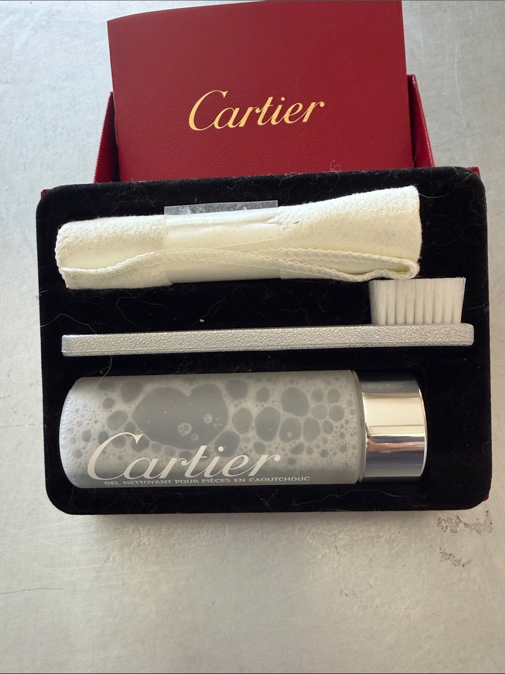 Authentic Cartier Rubber Care Cleaning Kit • NEW Unused ✨
